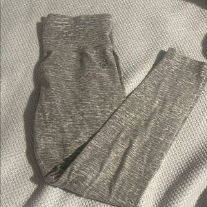 Kids Gray Medium-Waisted Leggings